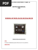 Wiring of MCB, Elcb, RCCB, MCCB MANUAL