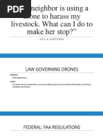 My Neighbor Is Using A Drone To Harass My Livestock. What Can I Do To Make Her Stop?