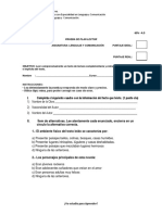 Prueba de Plan Lector. 8 Año. Gracia y El Forastero.