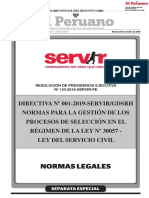 Directiva #001-2019-Servir, Normas para La Gestion de Seleccion 30057