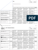 Tiger 5 Unit 1 Evaluation Rubric