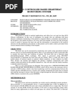 Micro Controller Based Heartbeat Monitoring System: Project Reference No.: 39S - Be - 0609