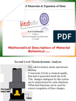 Properties of Materials & Equation of State: Mathematical Description of Material Behaviour .