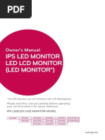 Ips Led Monitor Led LCD Monitor (Led Monitor ) : Owner's Manual