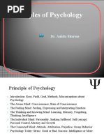 Principles of Psychology: Dr. Ankita Sharma