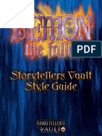 Demon The Fallen Storytellers Vault Style Guide (With Bookmarks) 2-25-2019