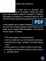 Easy HTML Templates With Mustache