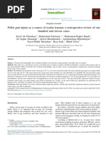 Pellet Gun Injury As A Source of Ocular Trauma A Retrospective Review of One Hundred and Eleven Cases