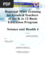 SCIENCE 4 Lesson Plan Grade 4 K To 12 Mass Training