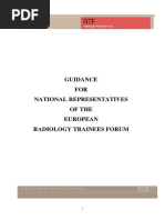 Guidance FOR National Representatives of The European Radiology Trainees Forum