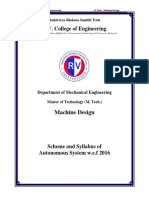 Machine Design - Syallabus