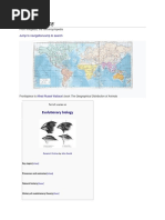 Biogeography: Evolutionary Biology