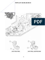 Parts List: Mlx4B, Mlx4B-Cs: Cast Steel Head Cast Steel Jacketed Head