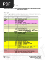 Fechas Importantes MSP