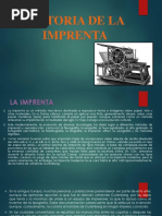 Historia de La Imprenta