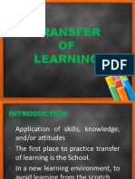 Transfer of Learning