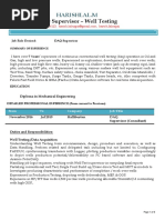 DAQ Supervisor - Well Testing: Harishlal.M