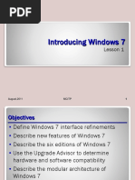 Lesson 01 - Introducing Windows 7