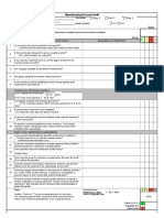 Manufacturing Process Audit Excel Form