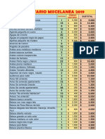 Caso Analisis de Miscelanea 2019