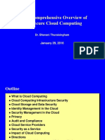 A Comprehensive Overview of Secure Cloud Computing: January 29, 2016