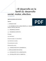 Tema 6 - El Desarrollo en La Edad Infantil