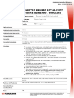 Conector Cat 6a Tool Less Blindado