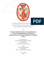 Estudio Morfotectónico Y Paleosísmico de Las Fallas Tambomachay Y Qoricocha, Implicancia en El Peligro Sísmico de La Región Cusco