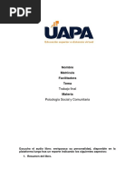 Trabajo Final Psicología Social y Comunitaria