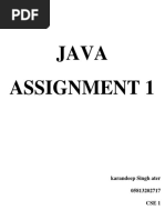 Java Assignment