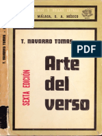 Tomas Navarro Tomas - Arte Del Verso