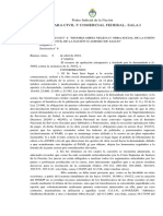 Jurisprudencia 2018-Segobia, Mirta Nélida C Obra Social Upcn