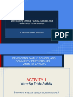 Updated Development of School Family and Community Partnership Feb 2015