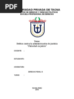 Delitos Contra La Administración de Justicia