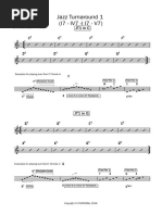 Jazz Turnaround 1 I7 IV7 I I7 V7 in 12 Keys