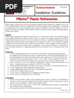 Plastic Refractory Instalation Ref