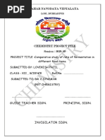 To Study The Rate of Fermentation in Different Food Items.