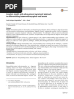 Location, Length, and Enhancement: Systematic Approach To Differentiating Intramedullary Spinal Cord Lesions