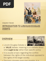 Introduction To Lincoln-Douglas Debate: Snapshot Tutorial