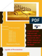 Design and Study Full-Wave and Bridge Rectifier and