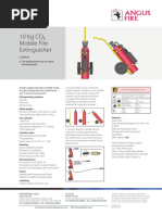 10 KG CO Mobile Fire Extinguisher: Robust For Professional Use in Harsh Environments