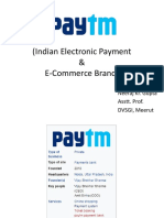 (Indian Electronic Payment & E-Commerce Brand) : Neeraj Kr. Gupta Asstt. Prof. DVSGI, Meerut