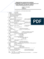 Soal Semester Kls 8 SMT 1 2014