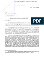 Zappin v. Comfort Et Al. - Docket No. 136, Plaintiff's Letter Response