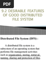 9.2 Desirable Features of Good Distributed File System