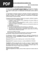 Acta de Conciliación de Acuerdo Total