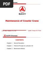 Maintenance of Crawl Crane