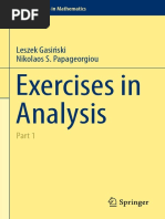 (Problem Books in Mathematics) Gasiński, Leszek - Papageorgiou, Nikolaos Socrates - Exercises in Analysis - Part 1-Springer (2014)