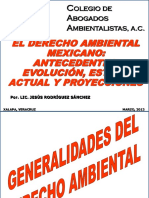 Cel Derecho Ambiental Mexicano: Antecedentes, Evolución, Estado Actual y Proyeccionesonferencia