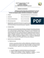 TDR - Elaborar El PDC - Distrito José Manuel Quiroz